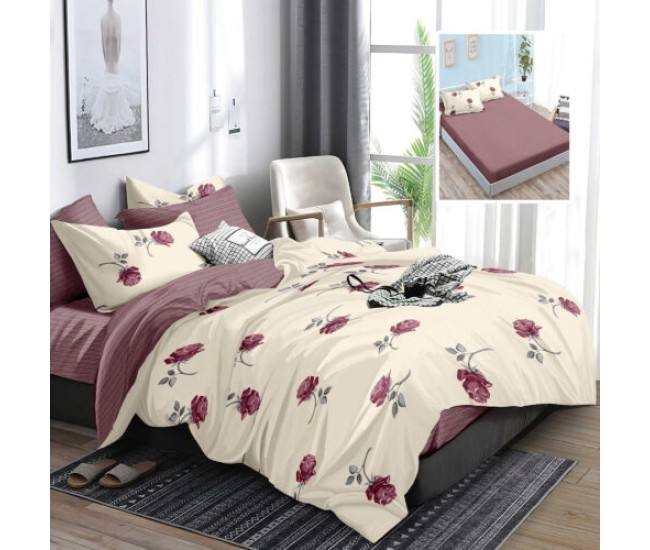 Lenjerie finet 6 piese cu husa - 160x200 si 180x200 (hf6p224) Lenjerie finet 6 piese cu husa - 160x200 si 180x200 (hf6p224)